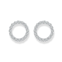 Circle Diamond Set Earrings