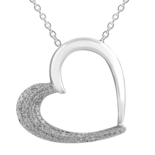 Diamond Heart Necklace 0.12ct