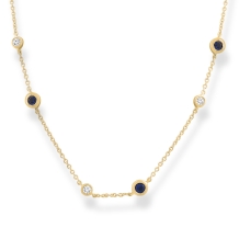 Sapphire and Diamond Station necklace